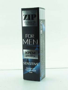 ZIP FOR MEN крем д/бритья sensetive 100мл