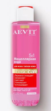 AEVIT BY LIBREDERM вода мицеллярная basic care 5в1 д/всех типов кожи 200мл