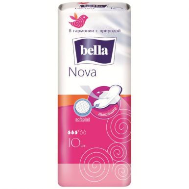 BELLA Nova прокладки softiplait air белая линия 10шт BE-012-RW10-058__