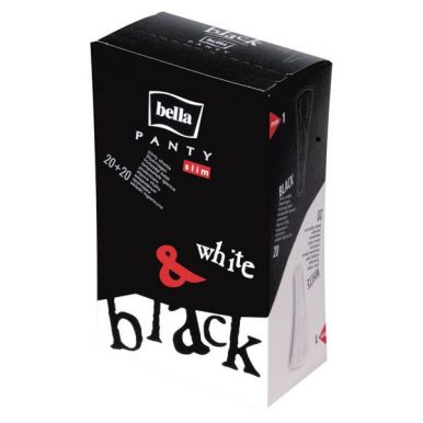 BELLA Panty ежедневные прокладки SLIM WHITE&BLACK 40шт BE-022-TN40-001 (12)_