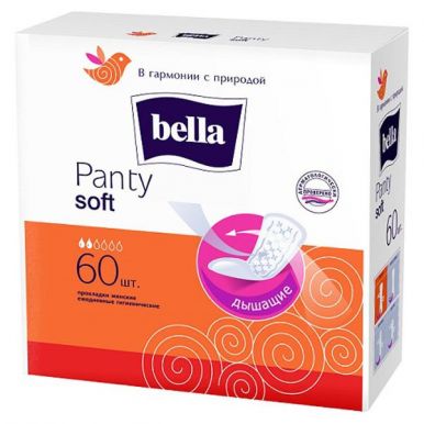 Bella Panty Soft ежедневные прокладки 60 шт белая линия, артикул: Be-021-Rn60-096