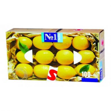 BELLA платочки бумажные универсальные лимон 100шт BE-042-U150-003 (851/1956)