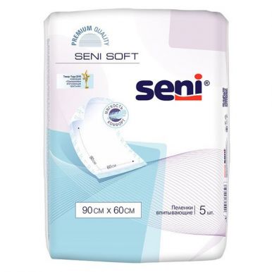 Bella гигиенические пеленки Seni сильной фиксации, 90x60 см, 5 шт