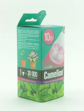 Camelion Электро лампа светодиодная для растений 10 Вт, 220В, LED10-PL/BIO/E27