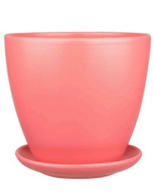 Горшок д/цветов керамика бутон с/п цв.розовый антик 2,4л