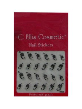 Ellis Cosmetic NB 029B Украшение для ногтей стразы, черный