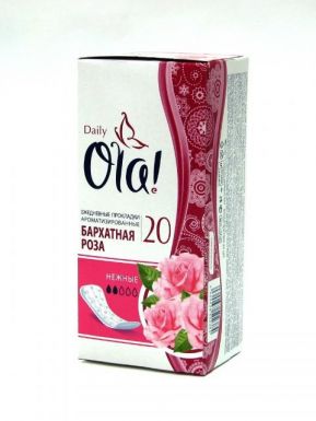 Ola! прокладки ежедневные Daily Deo бархатная роза, 20 шт
