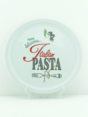 Тарелка, диам.30 см, дизайн "пицца/паста", в ассортименте DN3000010