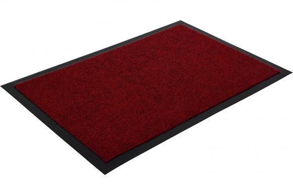 VORTEX Trip коврик придверный влаговпитывающий ребристый красный 60*90см