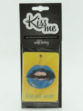 Ароматизатор "Kiss me" подвесной, картонный Лесная ягода, SAС-0903