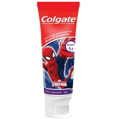 COLGATE 267794 зубная паста Для детей 6+, 75 мл Barbie/Spiderman