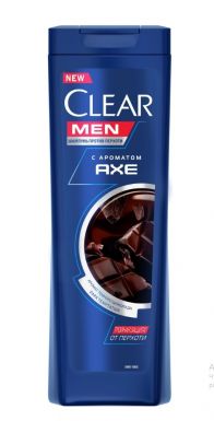 CLEAR MEN шампунь д/волос с ароматом axe 380мл