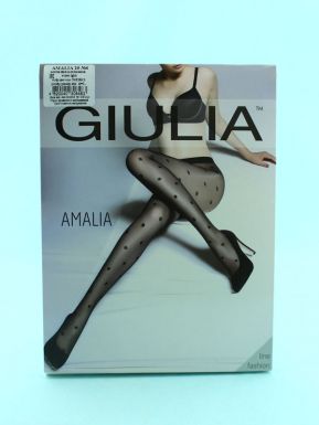 Колготки женские фантазийные Giulia AMALIA 06, nero, р. 4/L