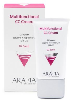 ARAVIA PROFESSIONAL cc-крем защитный SPF-20 multifunctional cc cream sand т.02