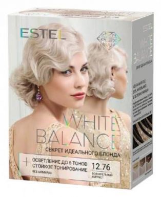 ESTEL WHITE BALANCE набор д/окрашивания волос т.12.76 волнительный аметист