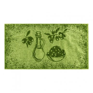 BARKAS-TEKS полотенце махровое кухонное пестротканное оливки 30*55см