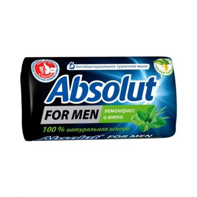 Весна туалетное мыло Абсолют for Men, лемонграсс и мята, 90 г