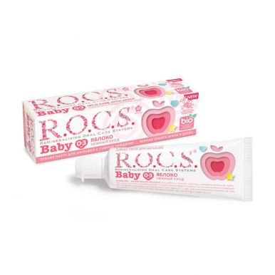 ROCS Baby паста зубная д/малышей 0-3 яблоко 45г