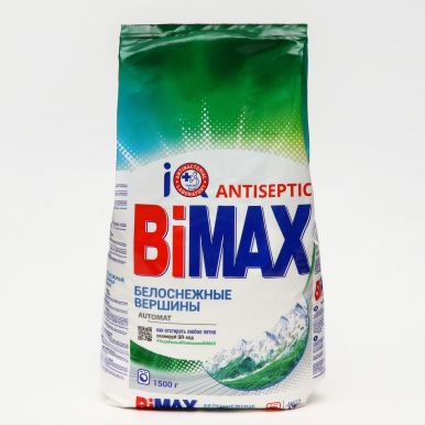 BIMAX порошок стиральный белоснежные вершины 1500гр