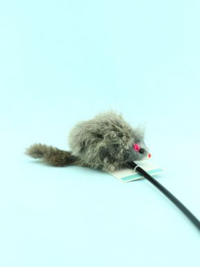 Игрушка Мышка для животных на палочке l=46см, артикул: SASP8208