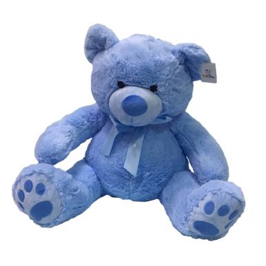 Игрушка мягкая Медвежонок с бантом, 50 см. (Ш) (Цвет: голубой., ВН5017)