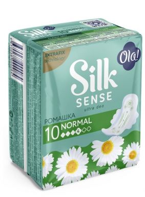 OLA прокладки silk sense ультратонкие аромат ромашки 10шт