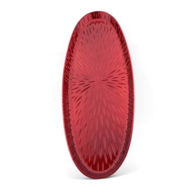 Тарелка овальной формы, размер: 515x180x24 мм, цвет красный, артикул: ACX400080