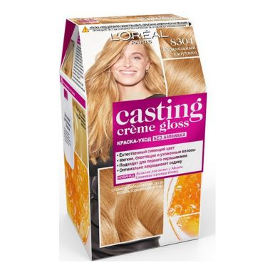 Casting Crem Gloss стойкая краска-уход для волос, тон 8304 Карамельный капучино