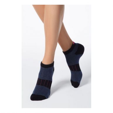Conte 16с-92Сп носки женские хлопковые Ce Active короткие, махровая стопа, размер: 25, 092, темно-синий