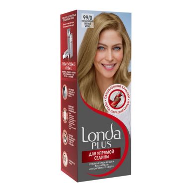 Londa Plus стойкая крем-краска, тон для волос, тон для упрямой седины 66/0 Интенсивный светло-коричневый