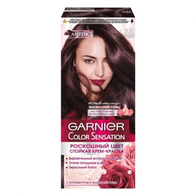 Garnier краска для волос Color Sensation, Роскошный цвет, тон 5.21, Пурпурный Аметист, 110 мл