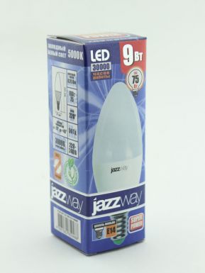 Jazzway  Лампа  Светодиоднаяnew PLED- SP C37   9w E14 5000K 820Lm 230/50  Jazzway