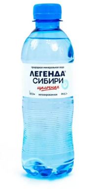 ЛЕГЕНДА СИБИРИ вода щелочная негазированная пл/б 0,5л