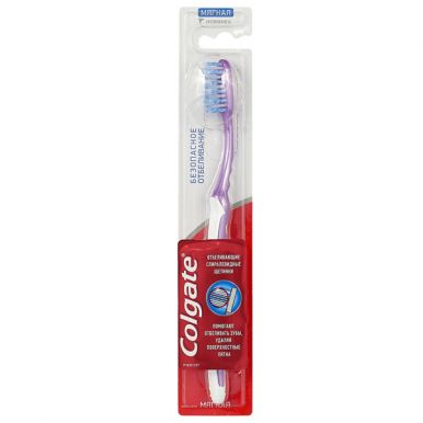 COLGATE зубная щетка Безопасное отбеливание, мягкая жесткость, артикул: CN06697A