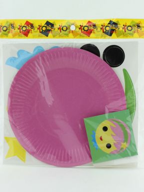 Набор для детского творчества Аппликация на бумажной тарелке 21,7х22,7см, артикул: TIAG7447