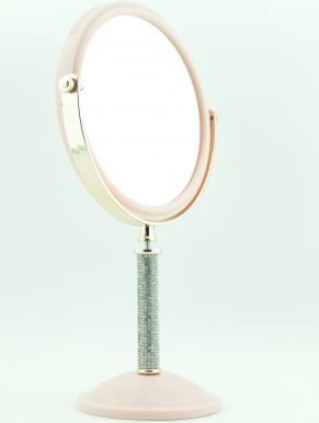 Зеркало круглое, настольное на ножке, d=17,3 см, артикул: CY4653890