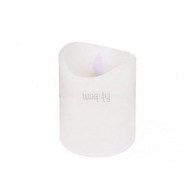 Светильник переносной декоративный, в форме свечи, размер: 7,5x10 см, цвет белый, артикул: AX5400000