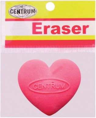 CENTRUM ластик розовый сердце 82434