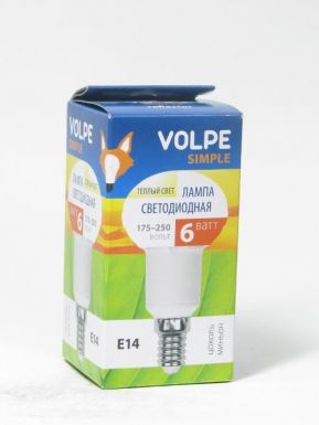 Светодиодная лампа VOLPE LED-R50-6W/WW/E14/FR/S картон