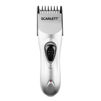 Машинка для стрижки волос Scarlett Sc-160, серебро, телескопическая насадка, филировка