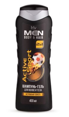 IRIS MEN шампунь-гель д/волос и тела active sport 400мл