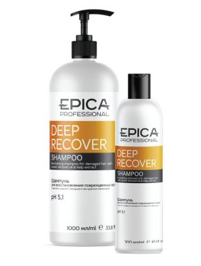 EPICA Deep Recover Шампунь для восстановления поврежденных волос с маслом сладкого миндаля и экстрактом ламинарии, 1 л