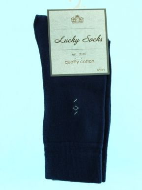 Lucky socks 0081-НМГ носки мужские (80/15/5) СИНИЙ, 27 / (27-29)