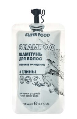 CAFE MIMI SF шампунь д/волос глубокое очищение 3 глины 100мл мяг.уп.