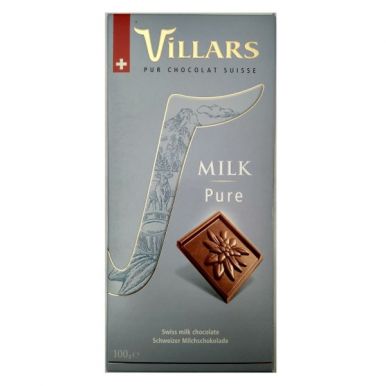 Шоколад молочный швейцарский 32% Villars, 100 гр