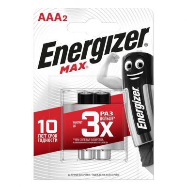 ENERGIZER батарейки max E92/AAA/LR03 2шт/5