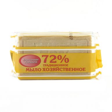 Мыло хозяйственное 72%, 150 г в обертке, Краснодар