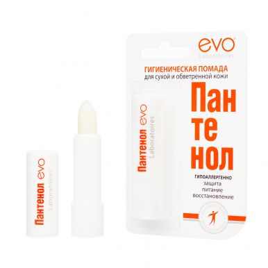 EVO помада д/сухой и обветренной кожи губ гигиеническая пантенол 2,8г