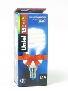 Энергосберегающая лампа UNIEL PROMO ESL-H31-15/2700/E14 картон