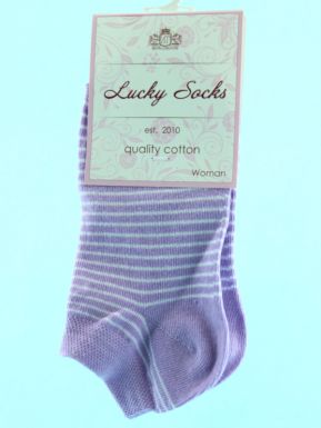 Lucky socks 0072-Нжг носки женские, сиреневый, размер: 21